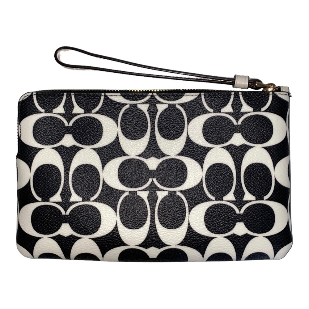 Coach Large Zip Signature Wristlet - Picture 7 of 9